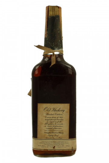 OLD HICKORY Straight Bourbon Whisky 20 years old bot 60/70's 75cl 40%