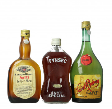 Old Italian Liquors Sarti Bottled 1950 circa 3x75cl