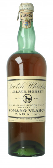 Old Italian Whisky Black horse bottled  around 1940-1950 75cl