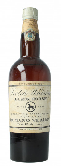 Old Italian Whisky Black horse bottled  around 1940-1950 75cl