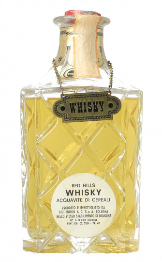 Old Italian Whisky Red Hills 1960 circa 75cl