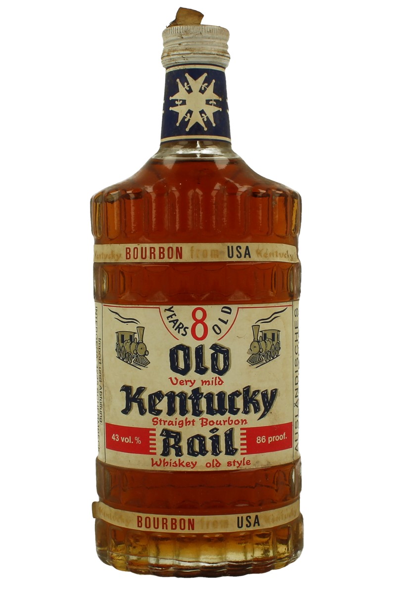 Old Kentuky Rail Kentucky Straight Bourbon Whiskey bot 60/70's 75cl 86