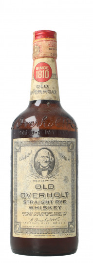 OLD OVERHOLT Straight Rye Whiskey - Bot.60's or early 70's 75cl 43%