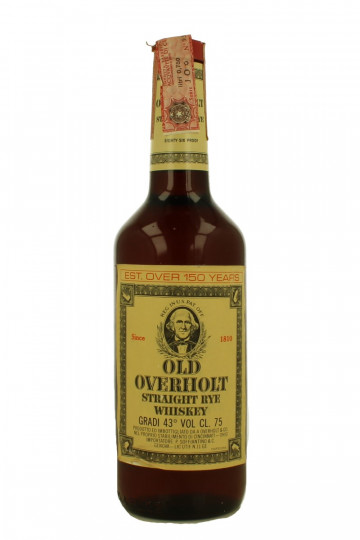 OLD OVERHOLT Straight Rye Whiskey - Bot.70-80's 75cl 43% OB  - Soffiantino Import