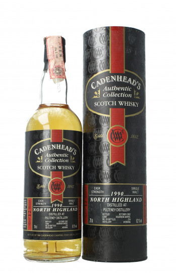 Old Pulteney Highland Scotch Whisky 1990 2002 70cl 62.1% Cadenhead - Authentic  Collection