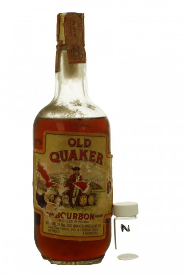 Old Quaker Bourbon   SAMPLE 4 Years old - Bot.60's or early 70's 2CL 80 US-Proof SAMPLE 2 CL AMAZING WHISKY  !!!! IS NOT A FULL BOTTLE BUT SAMPLE
