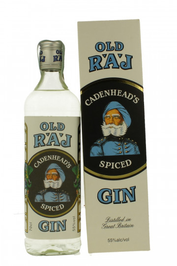 Old RAJ Gin Spiced 70cl 55% Cadenhead's -