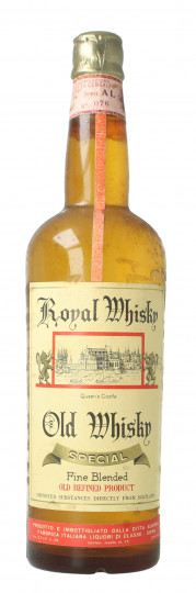 Old Scotch Bottled in Italy Royal Whisky 1950 circa 75cl