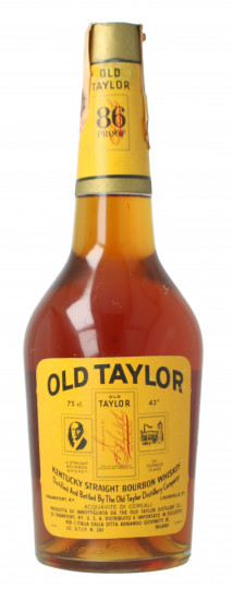 Old Taylor Straight Bourbon Whiskey bot 60/70's 75cl 43%