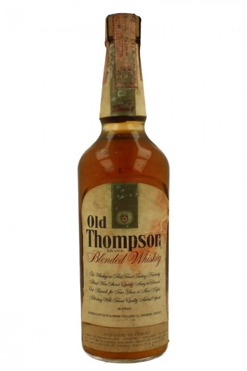 Old Thompson Blended Whiskey bot 60/70's 75cl 86 US-Proof Glenmore Kentuky