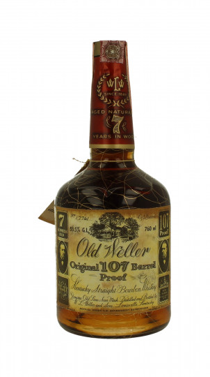 OLD WELLER 7yo Bottled in the 70's - W.L. Weller and Sons 4/5 Quart 107 proof - 53.5% - Kentucky Straight