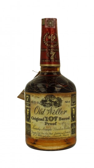 OLD WELLER 7yo Bottled in the 70's - W.L. Weller and Sons 4/5 Quart 107 proof - 53.5% - Kentucky Straight