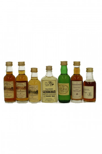 Old Whisky Glendronach Miniatures mixed 7x5cl