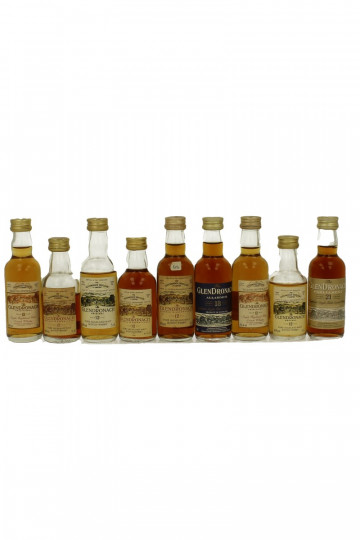 Old Whisky Glendronach Miniatures mixed 9x5cl
