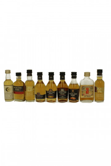 Old Whisky Highland park Miniatures mixed 9x5cl