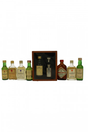Old Whisky Miniatures Glenlivet  mixed - Bot.70-80's 8x5cl