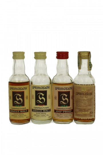 Old Whisky Springbank Miniatures mixed 5x5cl 3x12yo-1 distillery ...