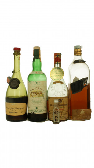 Once Upon a Time Lagavulin 12 yo bottled 70's80's- Johnnie walker BL bottled 60's-Grand Emeperaur copgnac bottled 70's 60 year old- Janneau Armagnac 1939- Calvados M.Blin 1942 - Demerara RUM bottled 1960 circa 2clx6 Samples 2cl each