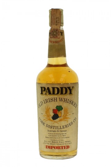 PADDY Bot.70's 40% Cork Distilleries Co.
