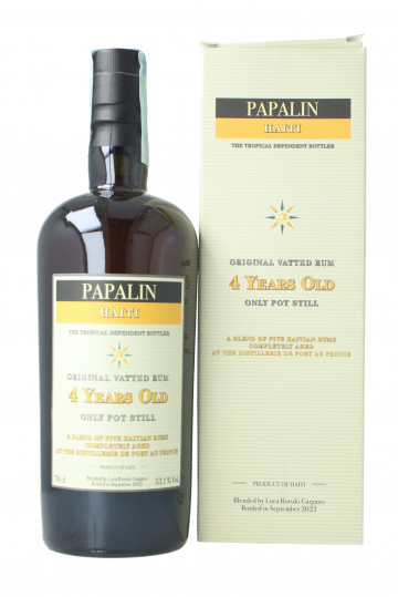 Papalin  Haiti Rum 4 year old 70cl 53.1% Velier