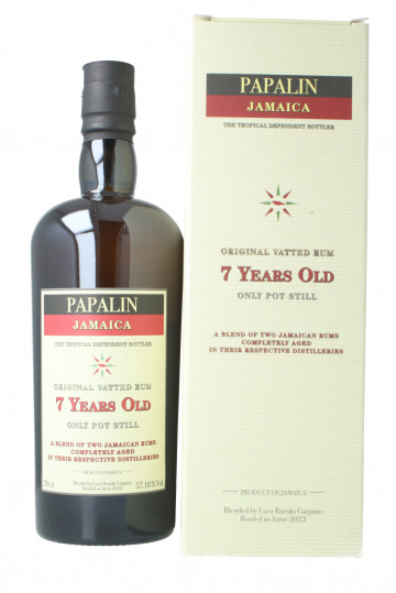 Papalin  Jamaica Rum 7 year old 2022 70cl 57.18% Velier