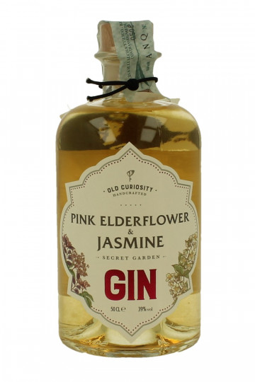 Pink Ederflower &Jasmine Gin 50cl 39% Secret Garden -Old Curiosity Handcrafted Fiori di Sambuco e Gelsomino