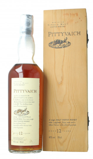 PITTYVAICH 12yo Bot.90's 70cl 43% OB - Flora & Fauna Wood box