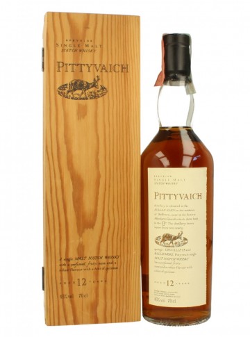 PITTYVAICH 12yo Bot.90's 70cl 43% OB - Flora & Fauna Wood box