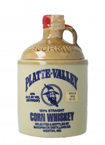 PLATTE VALLEY Corn Whiskey 70cl 40% CERAMIC DECANTER