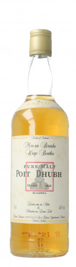 POIT DHUBH the Gaelic pure malt 12 year old 70cl 43%