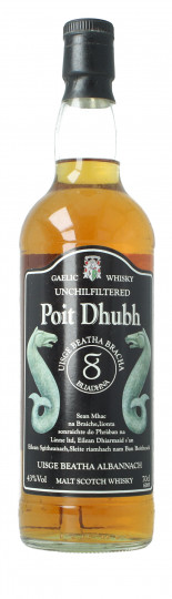 POIT DHUBH the Gaelic pure malt 8 year old 70cl 43%