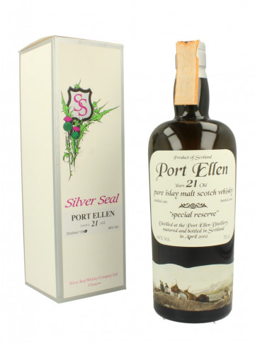 Port Ellen Islay Scotch Whisky 21 Year old 1980 2002 70cl 46% Silver Seal  -Special Bottling