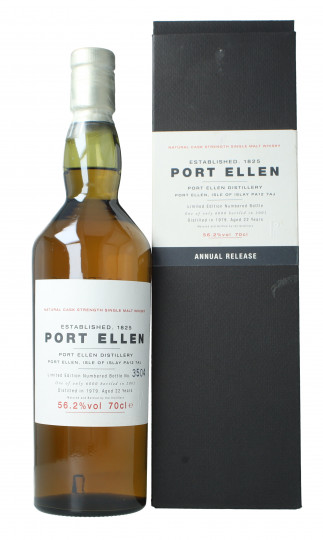 Port Ellen Islay Scotch Whisky 22 year old 1979 2001 70cl 56.2% Ob-1st Release