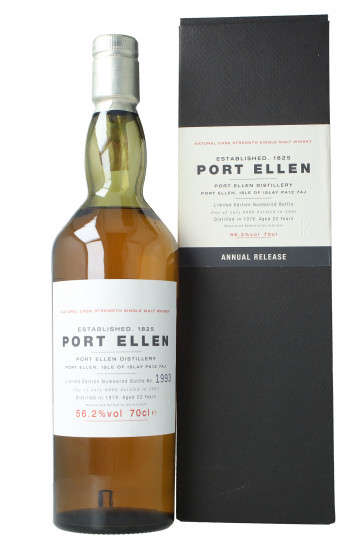 Port Ellen Islay Scotch Whisky 22 year old 1979 2001 70cl 56.2% Ob-Annual release