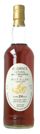 Port Ellen Islay Scotch Whisky 24 year old 1982 2007 70cl 55.6% Acorn's