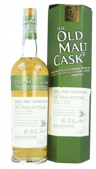 Port Ellen Islay Scotch Whisky 26  years old 1983 2009 70cl 50% Douglas Laing -Old malt Cask