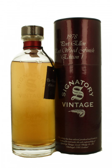Port Ellen Islay Scotch Whisky 28 Years Old 1978 70cl 58% Signatory  - Cask 02-159-1 Port Wood Finish