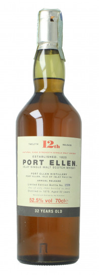 Port Ellen Islay  Scotch Whisky 32 Year old 1979 2012 70cl 52.5% 12th release no box