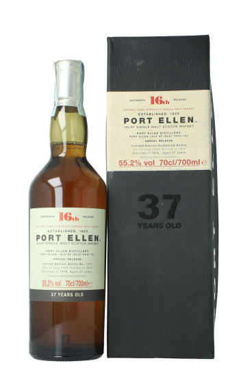 Port Ellen Islay  Scotch Whisky 37 Year old 1978 2016 70cl 55.2% 16th release box damaged