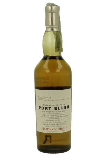 PORT ELLEN  miniature 27yo 1978 2006 20cl 54.3% 6th Release