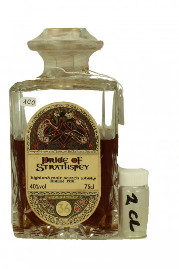 Pride of Strathspey Macallan  SAMPLE 36 Years Old 1950 2cl 40% Gordon MacPhail  -Crystal decanter SAMPLE 2CL AMAZING WHISKY  !!!! IS NOT A FULL BOTTLE BUT SAMPLE