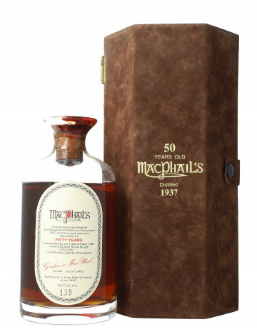 Pride of Strathspey (Macallan ) Speyside Scotch Whisky 50 Year old 1937 75cl 40% Gordon MacPhail  - Book Of Keel's Crystal
