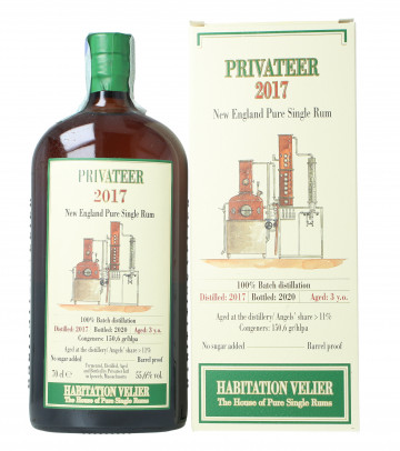 PRIVATEER  Rum- 3yo 2017 2020 70cl 55.6% Velier- Habitation United States of America - USA - Massachussets