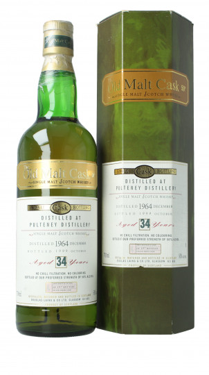 PULTENEY Pure Old Highland Malt 34 Year Old 1964 1999 70cl 50% Douglas Laing -Old malt Cask
