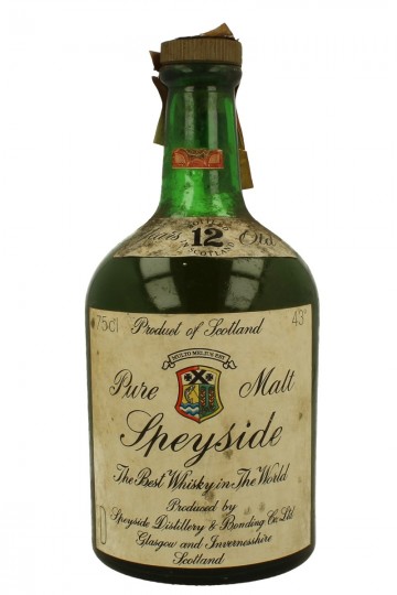 Pure malt Speyside Scotch Whisky 12yo bot 60/70's 75cl 43% Speyside Distillery