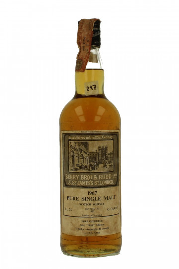 PURE SINGLE MALT 1967 1981 75cl 43% Berry & Bros Rudd