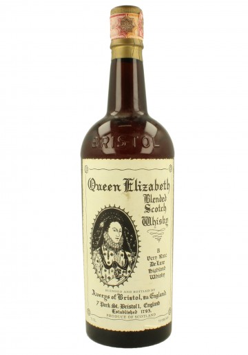QUEEN ELIZABETH BLENDED SCOTCH WHISKY AVERIS OF BRISTOL BOTTLED IN THE 60'S /70'S 75 CL 70 PROOF