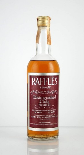 RAFFLES 8yo Bot.70's 4/5 Quart 86 US-Proof - Blended