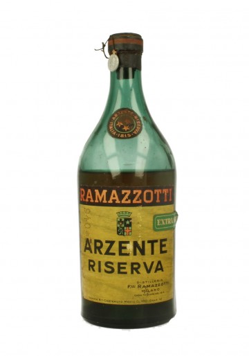 RAMAZZOTTI ARZENTE RISERVA  100 CL 42 % BOTTLED IN THE 40'S -50'S