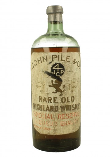 RARE OLD HIGHLAND WHISKY Bot.around 1900 75cl John Pile & Co.